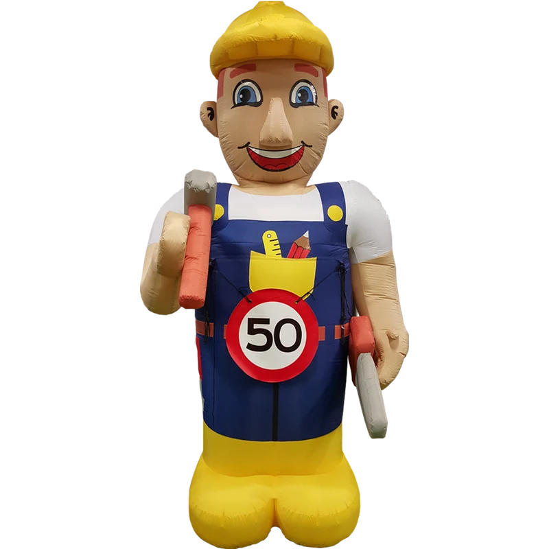 Opblaasfiguur Abraham Klussend 3.5m