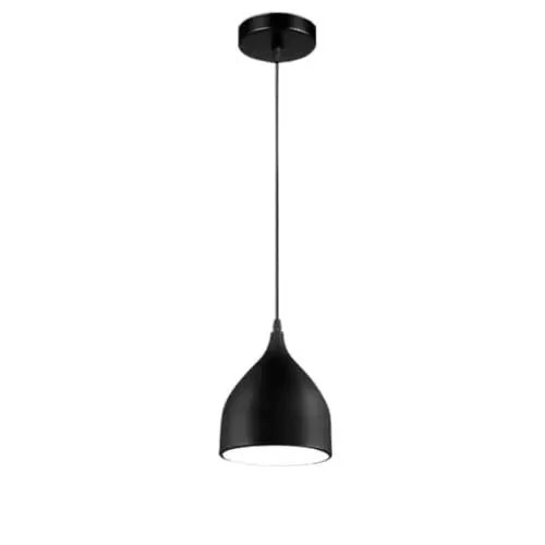 Dark Antique Farmhouse Pendant Light With Single Hanging Shade For Rustic Dining Room And Cozy Living Spaces Matte Black Metal Ceiling Lamp With Adjustable Drop Chain