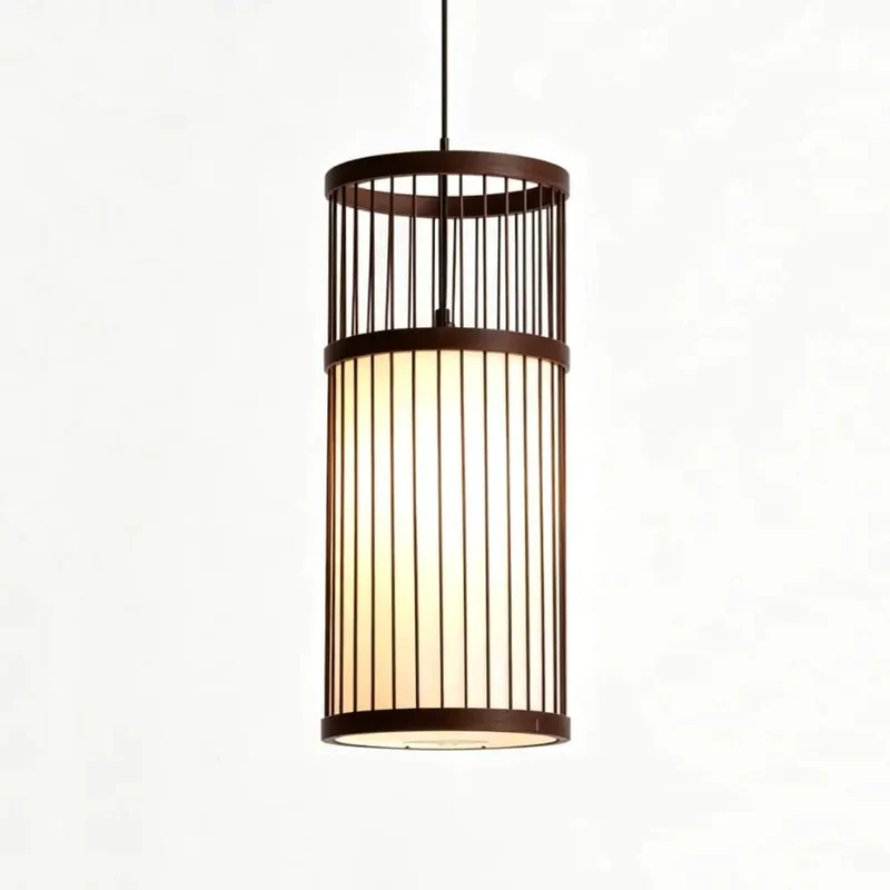 Grab This Handwoven Bamboo Rattan Pendant Light Adjustable Hanging Chandelier E27 Socket Setting Chill Vibes For Vintage Dining Kitchen Entryway Boho Home Decor
