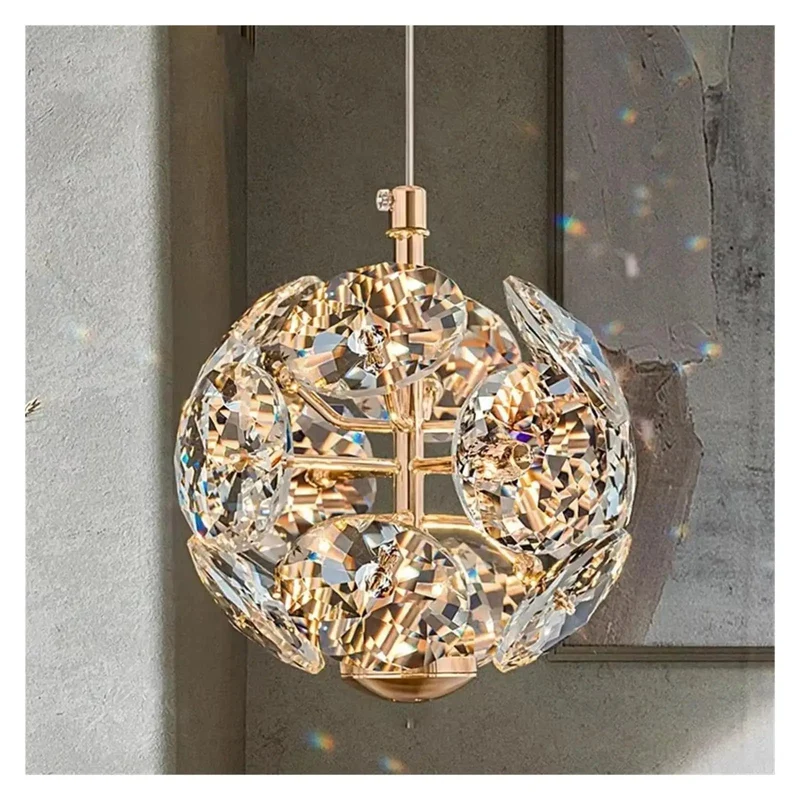 Modern Crystal Ceiling Pendant Light Featuring Three Color Settings For Bedroom Ambiance With Easy Install Design That Delivers A Luxe Glow Up And Chic Home Decor Vibe Upgrade