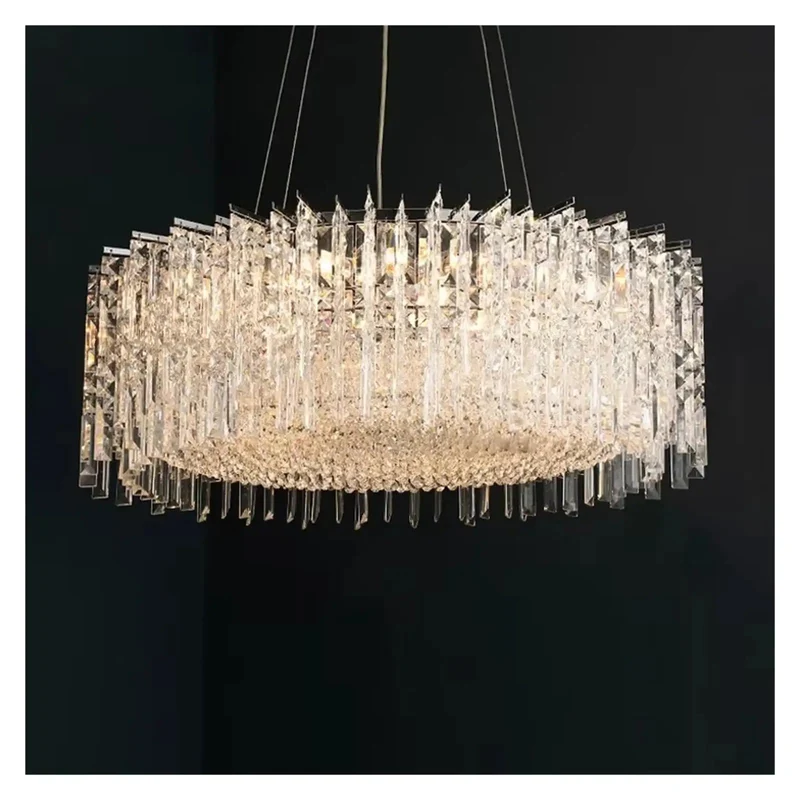Next Level Led Ceiling Pendant Lights With Elegant Crystal Chandelier Design For Living Room Kitchen Island Hanging Fixtures Featuring Customizable Warm Lighting That Truly Hits Different