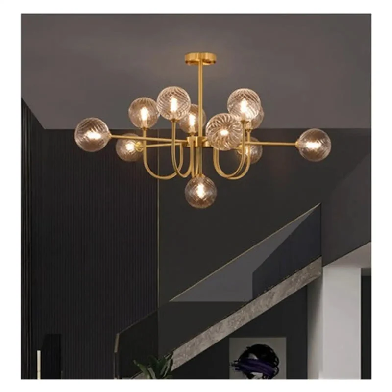 Stunning U Shape Pendant Light Magic Bean Frosted Glass Ball Vibe Led Chandelier Drop Dead Gorgeous For Kitchen Island Bedroom Or Dining Room Total Home Makeover Essential With Modern Nordic Style And Swoon Worthy Design