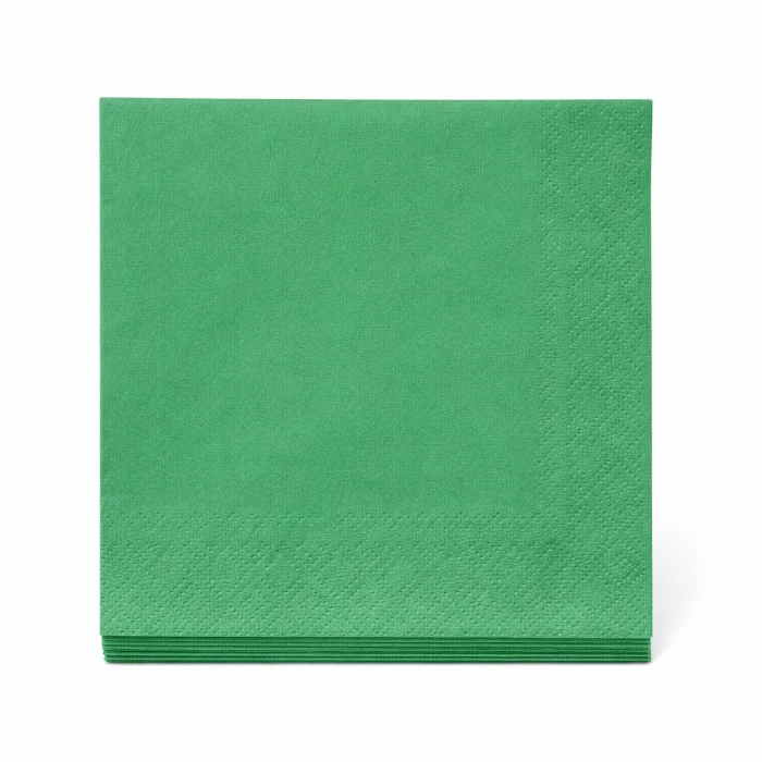 Servetten groen 33x33 cm - 20 stuks