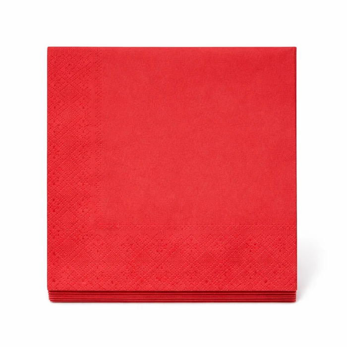 Servetten rood 33x33 cm - 20 stuks