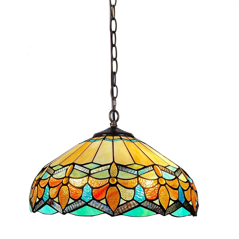 Adjustable Antique Tiffany Pendant Light Featuring Knockout Stained Glass Shades And Hella Sleek Modern Design That Brings Top Shelf Charm To Living Rooms And Dining Areas