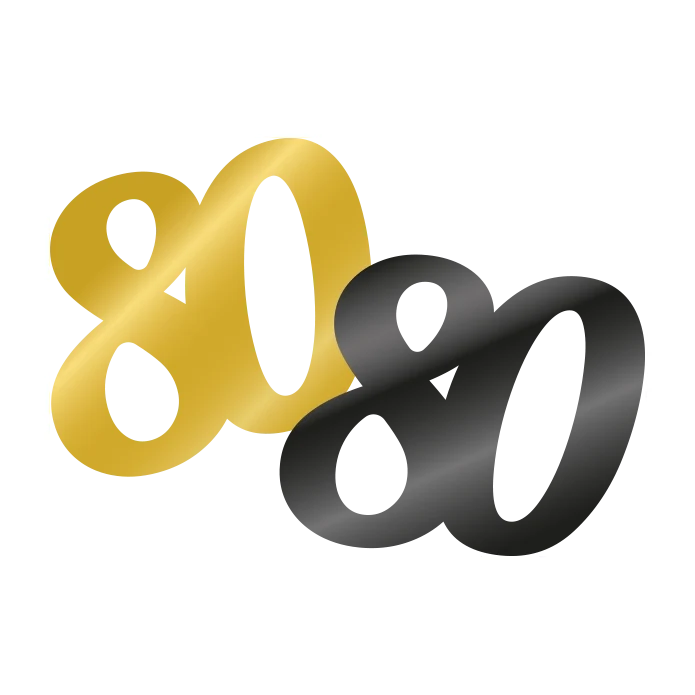 Tafelconfetti 80 jaar