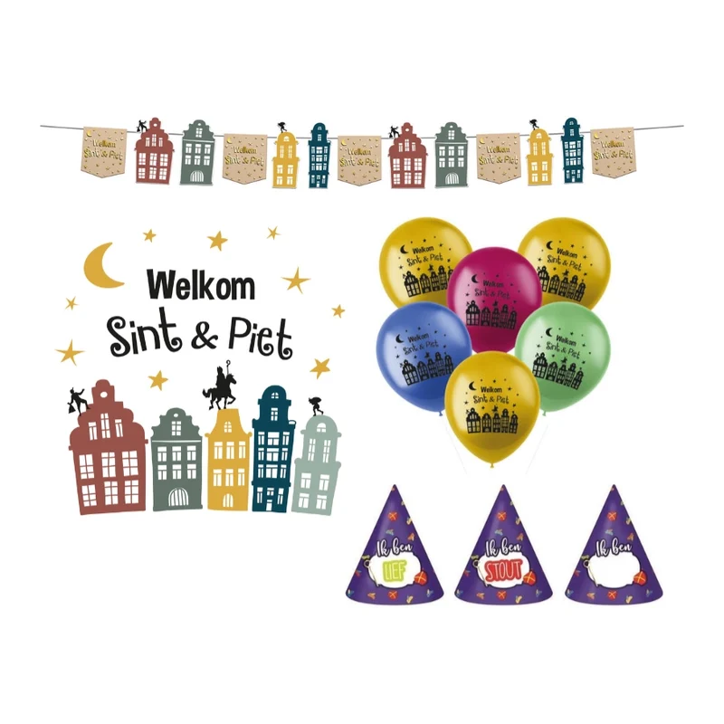 Welkom Sint & Piet versiering pakket (pakket 5)