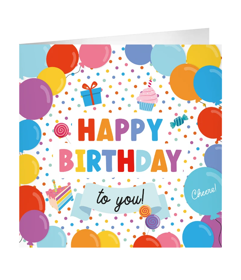 XL Wenskaart Happy Birthday