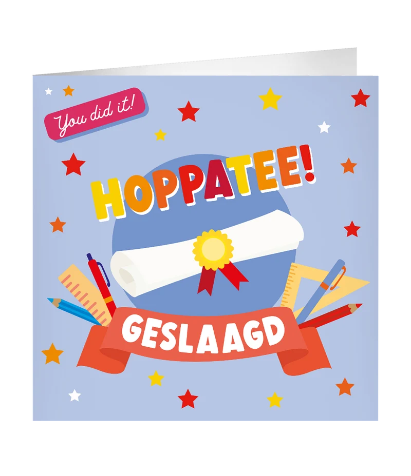 XL Wenskaart Geslaagd