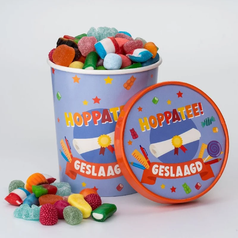 Candy bucket - geslaagd school