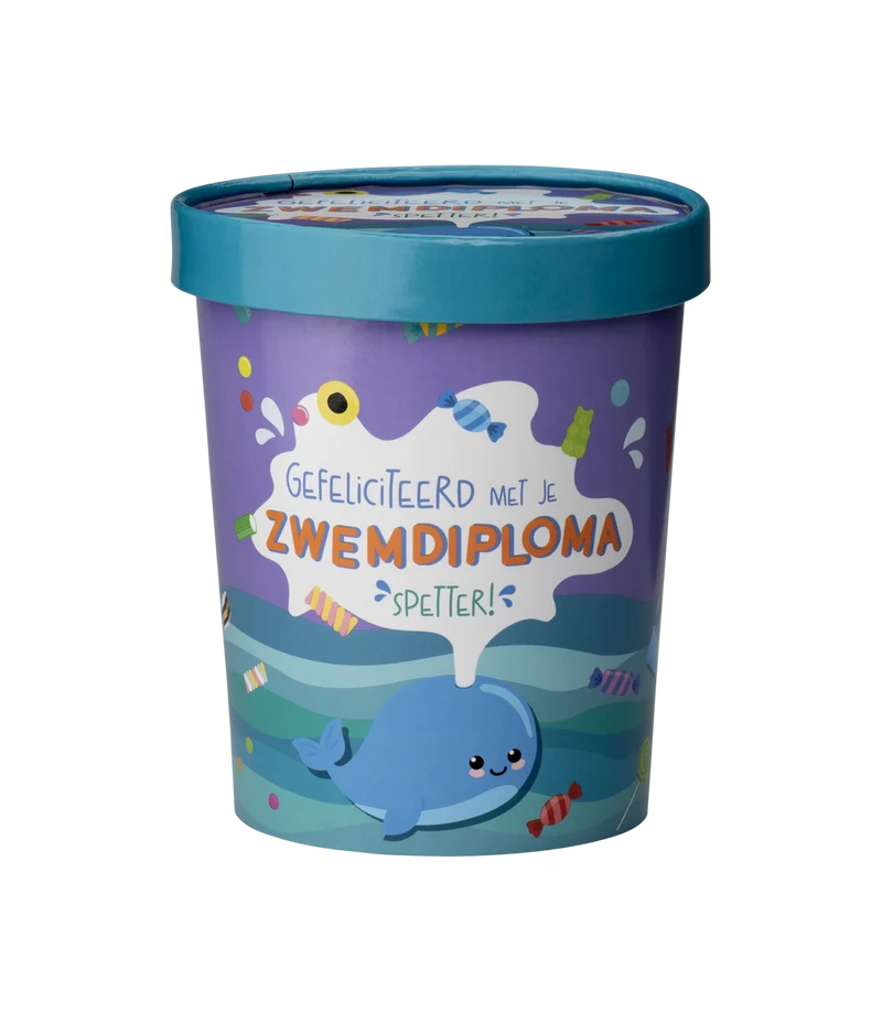 Snoepbeker Zwemdiploma