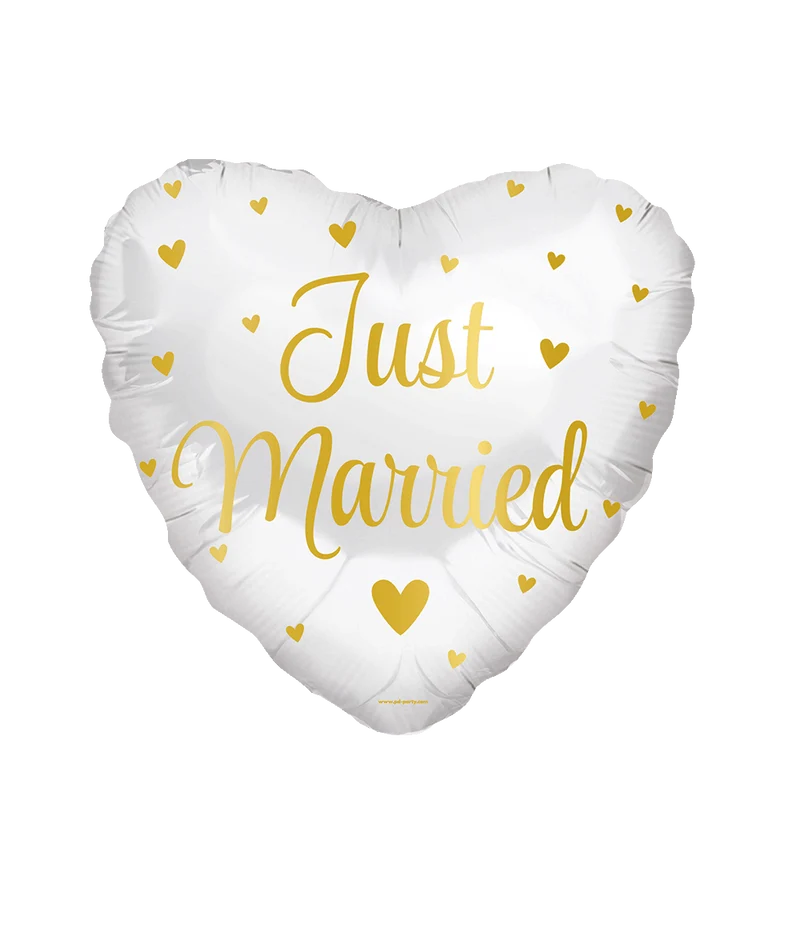 Folieballon standaard Just Married
