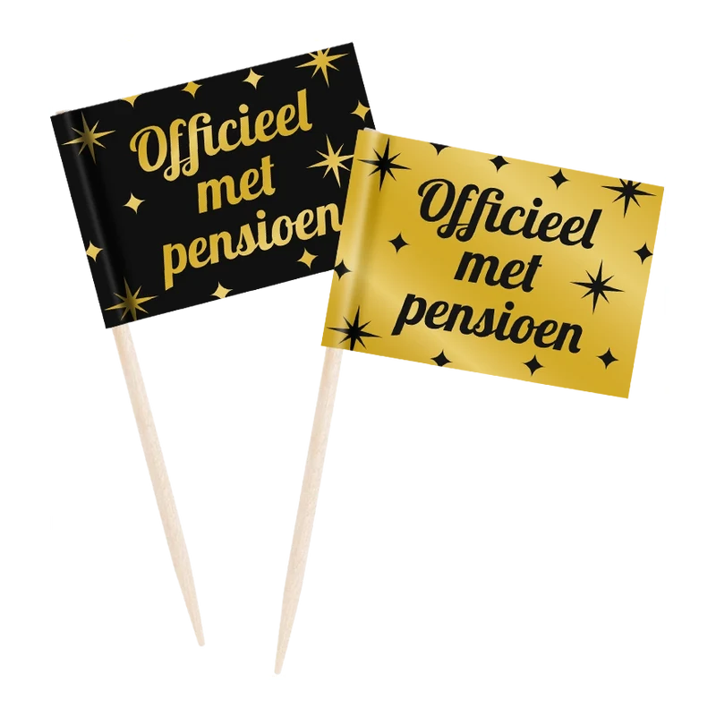 Pensioen Classy - Cocktail Prikkers - 50 stuks