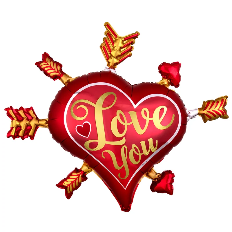 Folieballon SuperShape Satin Infused Love You Arrows