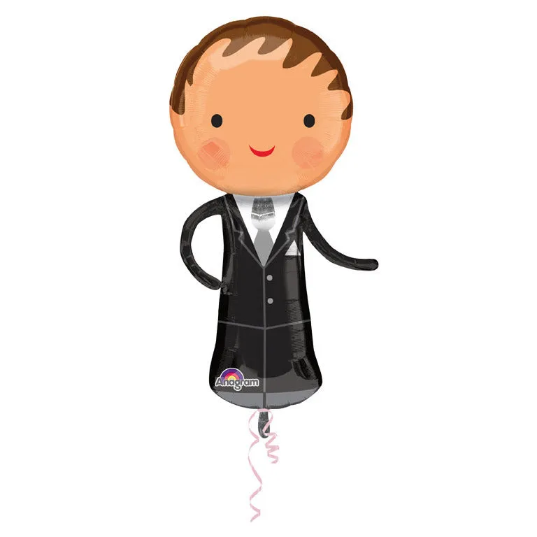 Folieballon SuperShape Handsome Groom