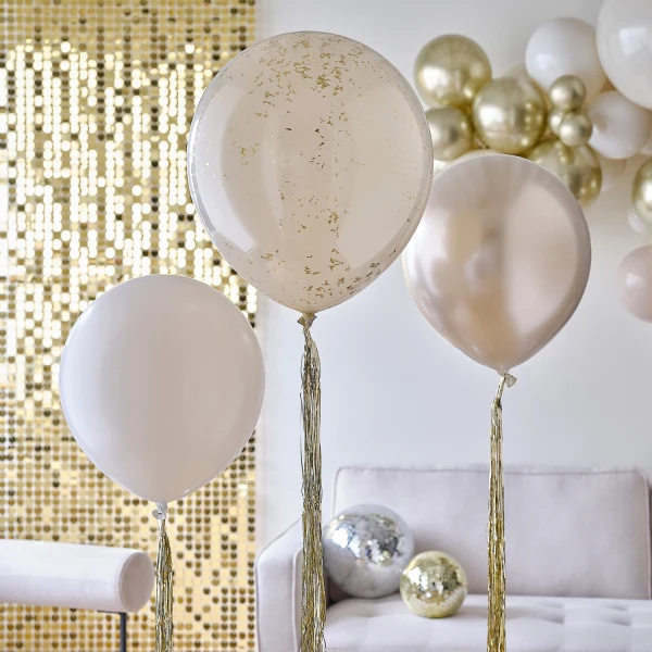Ballonnen Gold Tails set 3st