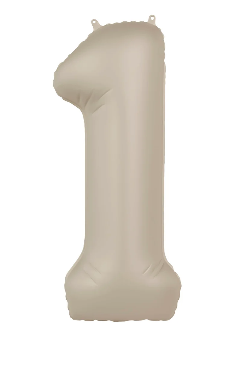 Cijfer ballon Creamy Latte 86cm