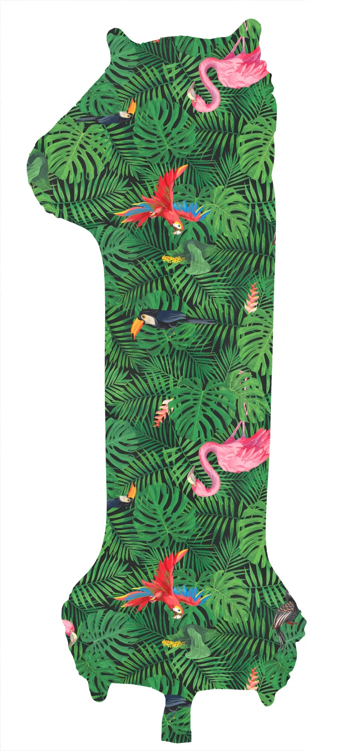 Cijfer ballon Jungle Vibe 86cm