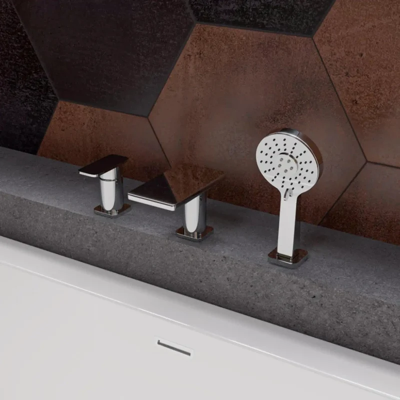 Built Like A Tank Solid Brass Handheld Shower System With Slick Polished Chrome Finish And Zero Hassle Flow For Quick Easy Bathroom Refresh And Drip Free Shower Days