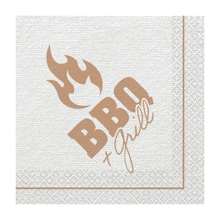 BBQ 16 papieren servetten