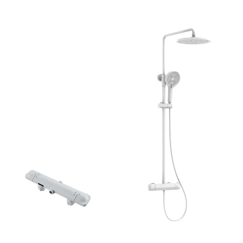 Premium All Copper Digital Shower System With Smart Thermostatic Valve And Crisp LED Display, Three Mode Handheld Sprayer For A Hella Smooth Bathroom Upgrade That Runs Sick Every Single Day