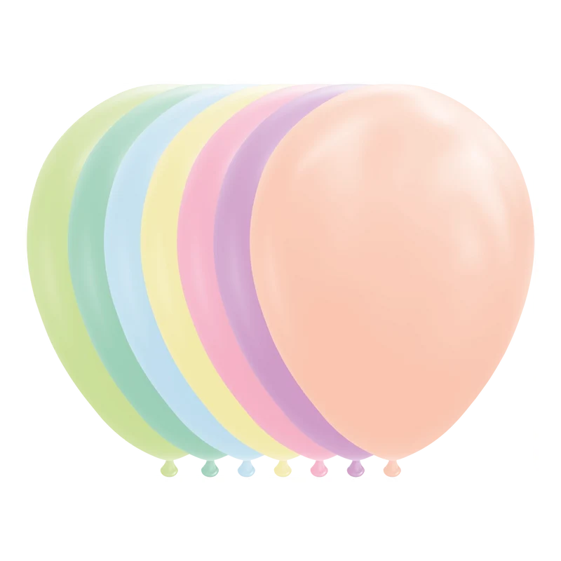 10 ballonnen 30cm macaron / pastel gemixed