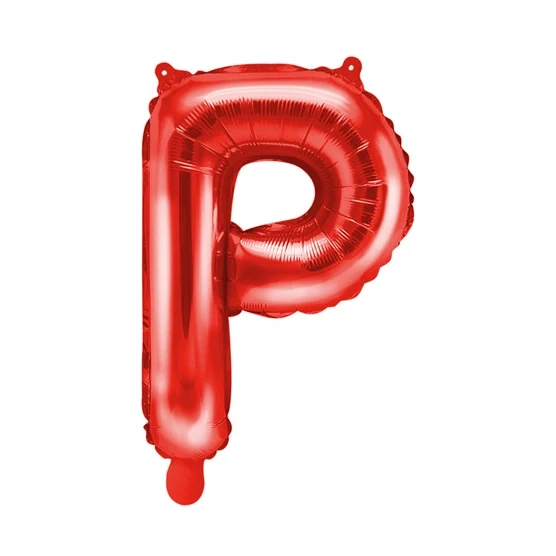 Folie Ballon letter ''P'', 35cm, rood