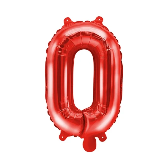 Folie Ballon letter ''O'', 35cm, rood