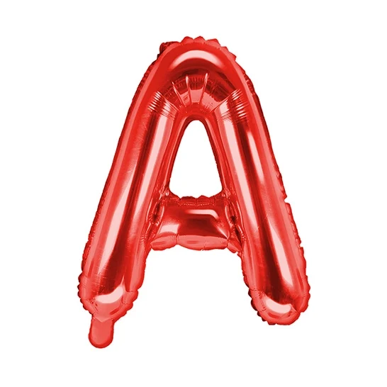Folie Ballon letter ''A'', 35cm, rood