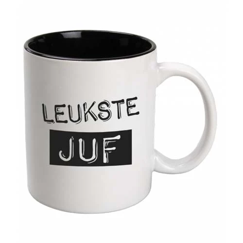 Mok Black & White - Juf