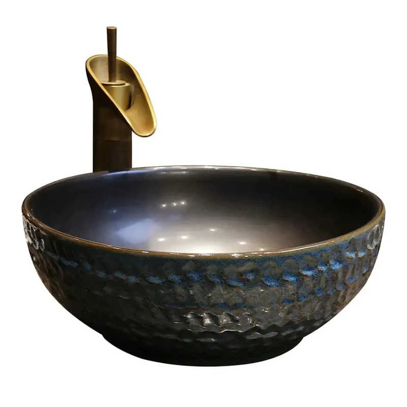Dead Simple Modern Ceramic Vessel Sink For Bathroom Or Bar Bringing Serious Swag To Your Countertop Install This Round Washbasin With Faucet For No Sweat Daily Cleaning And A Sweet Polished Finish Year Round