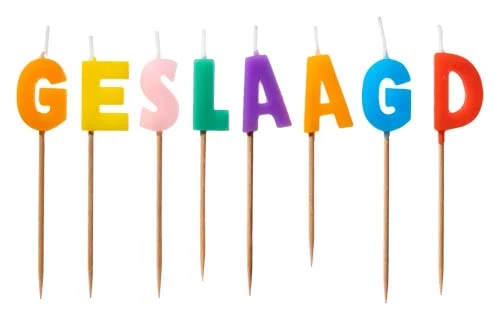 Party candles - Geslaagd