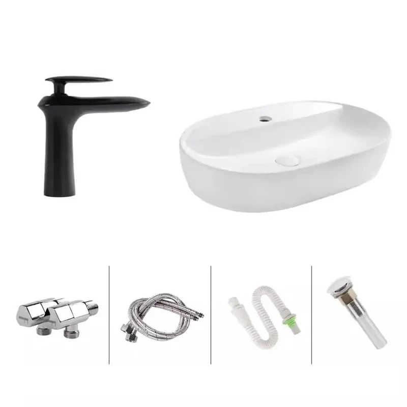 Sleek Long Ceramic Vessel Sink For Bathroom Vanity Minimalist Table Basin Premium Porcelain Washbasin Straight Up Zero Hassle Cleanup A Real Game Changer For Home Or Hotel Bath Areas