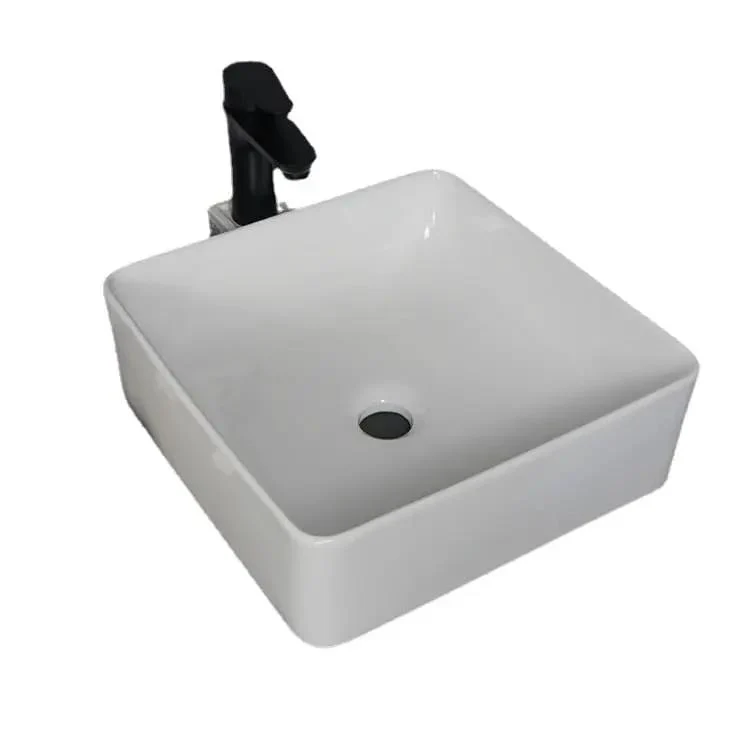 Premium Ceramic Vessel Sink For Bathroom And Bar Vanity Featuring A Hella Clean Square Design With Top Shelf Glazed Finish For A Totally Chic Modern Upgrade And Serious Home Vibe