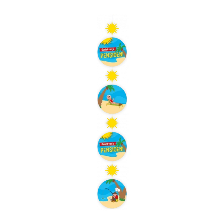 Pensioen Cartoon - Hang decoratie - 1 stuk