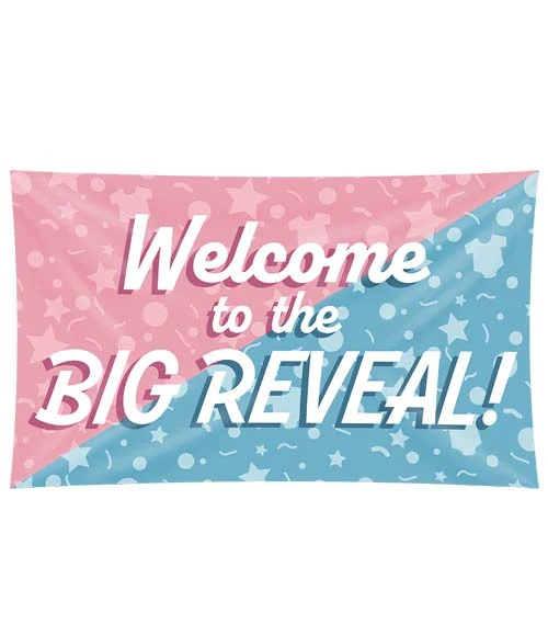 Gevelvlag XXL - Gender reveal