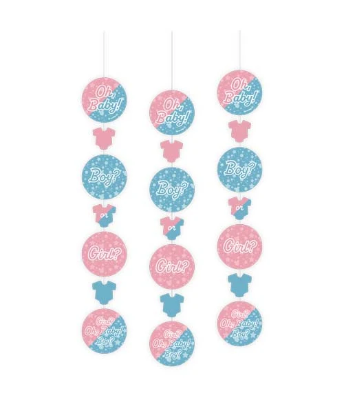 Hangdecoratie gender reveal