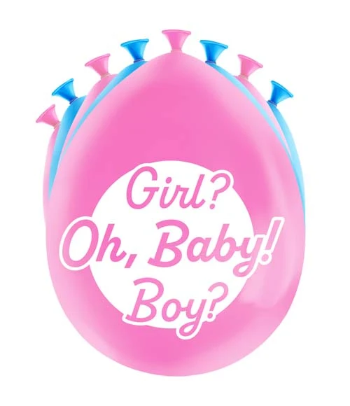 Ballonnen 8st. gender reveal