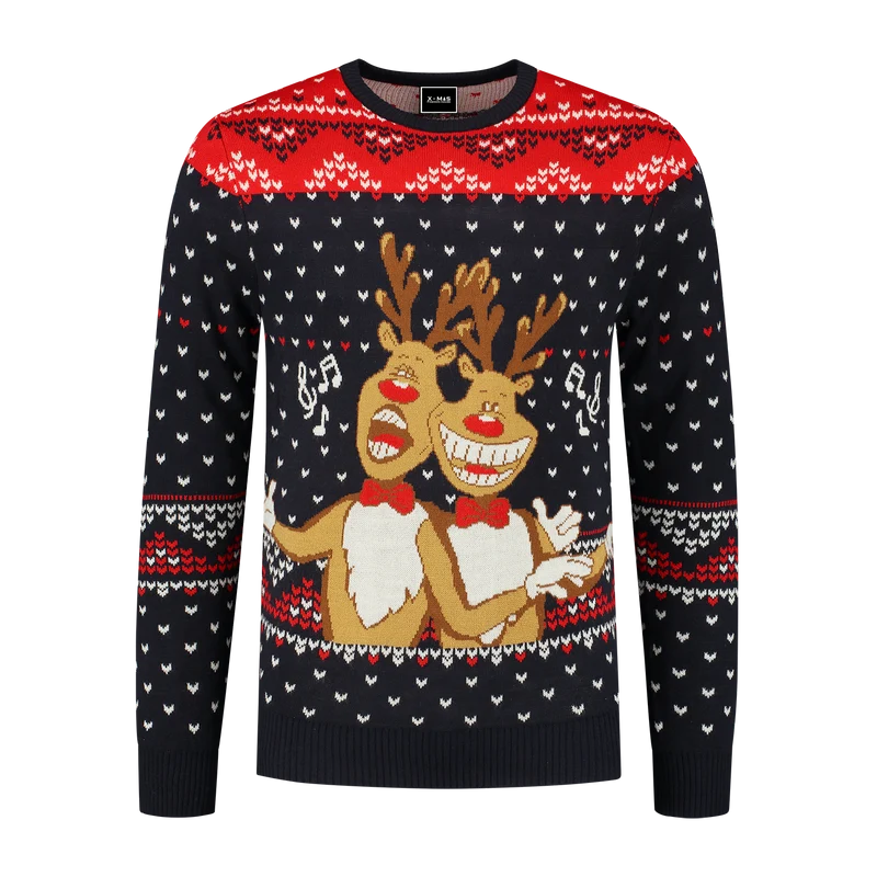 Kersttrui Singing Rudolphs