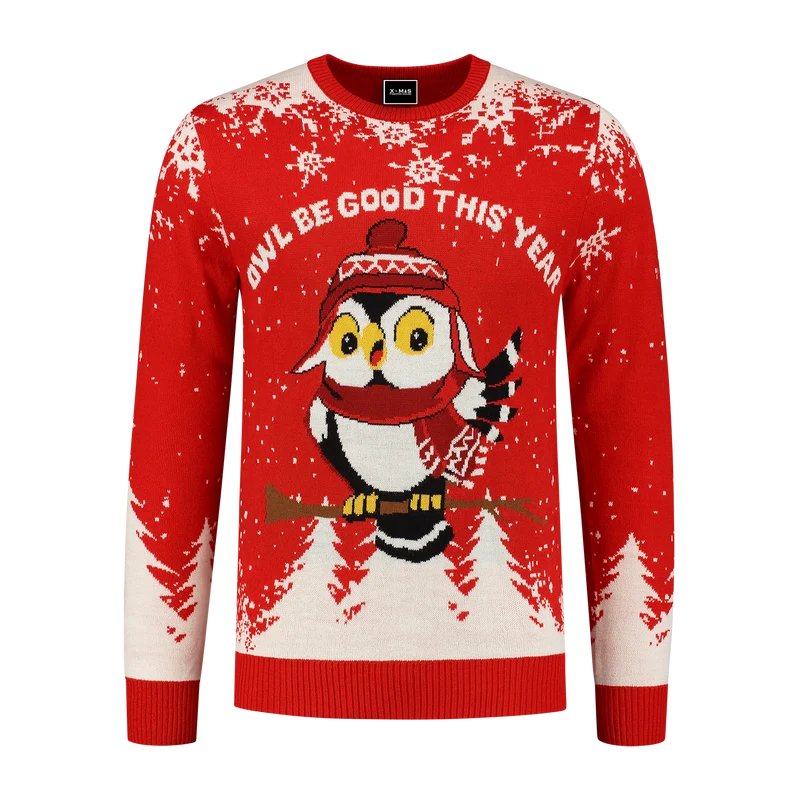 Kersttrui Owl be good this year