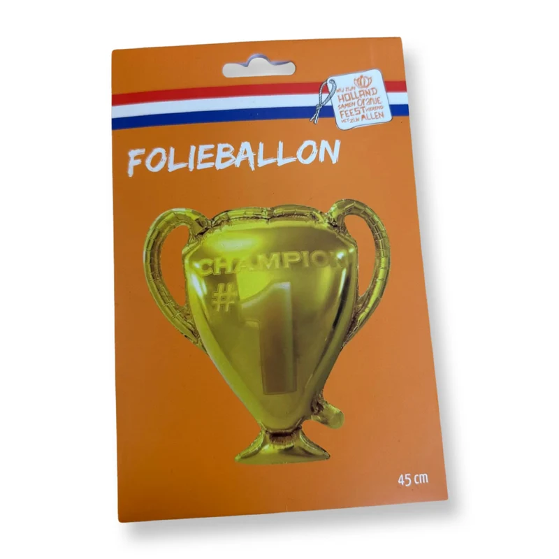 Folieballon trofee goud 45cm