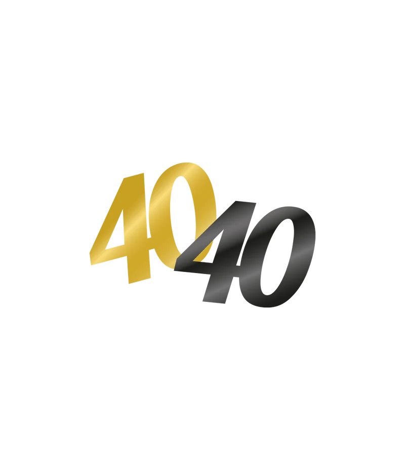 Tafelconfetti zwart/goud 40 jaar
