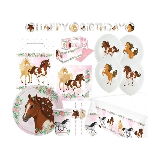 Amscan Beautiful Horses feestset