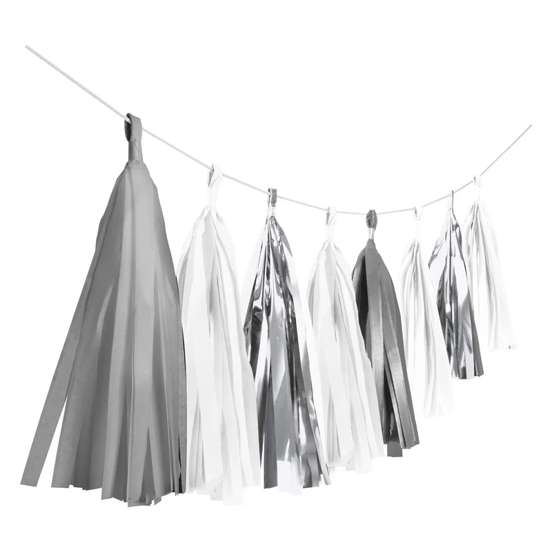 Tassel slinger Zilver - 3 meter
