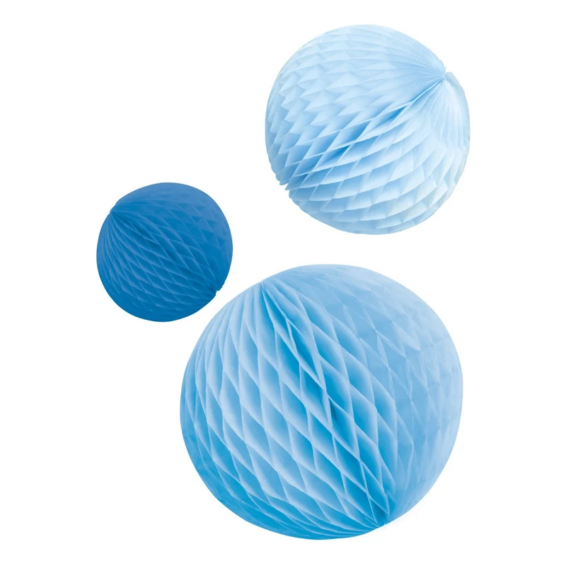 Honeycomb fandecoration Sky Blue