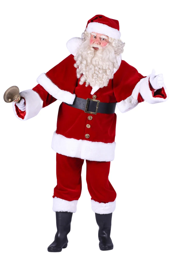 Kerstman kostuum deluxe met cape