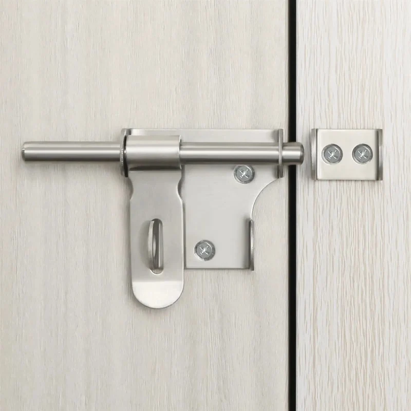 Heavy Duty Stainless Steel Gate Latch Lock With 150 Millimeter Bar For Wooden Garden Gates Backyard Security Weather Resistant Outdoor Hardware No Fuss Setup Rock Solid Build Quality