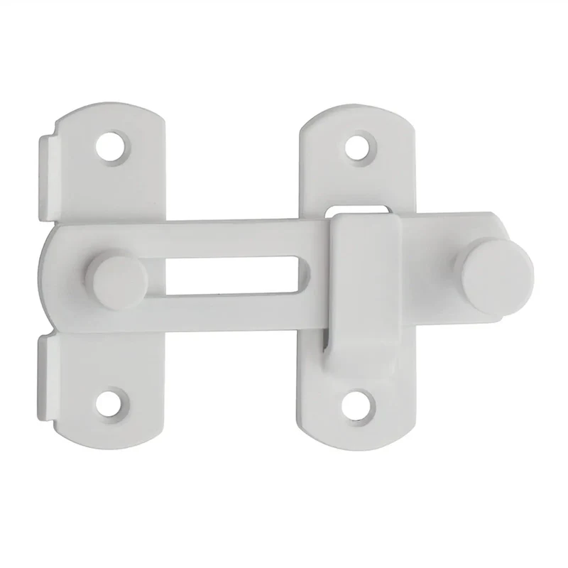 White Stainless Steel Sliding Gate Latch Heavy Duty Door Lock For Wooden Garden Shed Top Shelf Security Hardware Tough As Nails Build Zero Hassle Installation