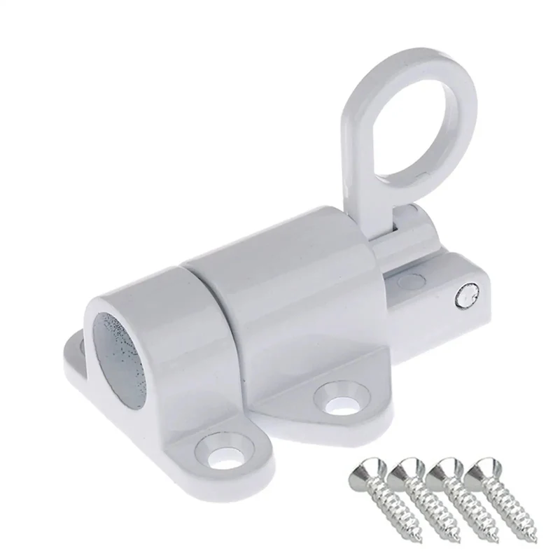 Heavy Duty Aluminum Spring Gate Latch Plus Snap Lock For Sliding Doors Sheds Cabinets Kennels Rust Resistant Steel Security Hardware Built Tough And No Nonsense