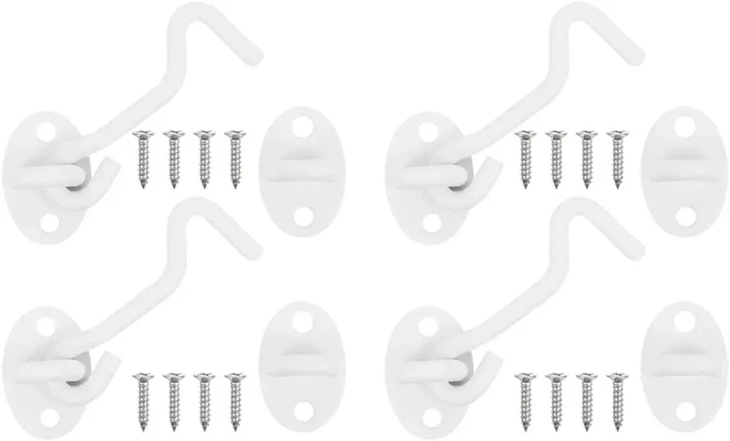 Heavy Duty Stainless Steel Gate Hook And Eye Latch Lock For Door Window Garage Shed Cabinet Hardware Featuring Straight Up Tough Rust Resistant Build And Slick Swivel Action For Any Home Project